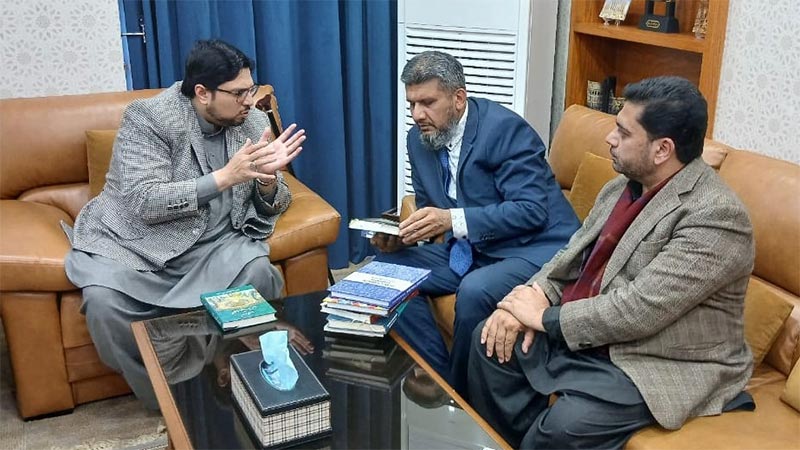 آسٹریلین کیتھولک یونیورسٹی کے ایسوسی ایٹ پروفیسر ڈاکٹر عرفی ہاشمی کی منہاج یونیورسٹی لاہور میں ڈاکٹر حسین محی الدین قادری ملاقات