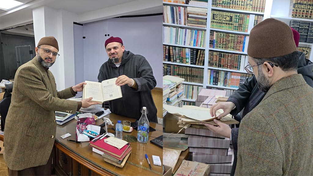 زيارة الأستاذ الدكتور حسن محيي الدين القادري إلى مكتبة التراث الإسلامي والعربي التابعة لمؤسسة علم لإحياء التراث بالقاهرة