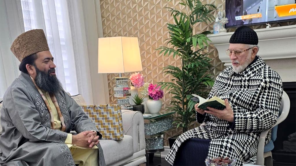 کینیڈا: شیخ الاسلام ڈاکٹر محمد طاہرالقادری سے چیئرمین رویتِ ہلال کمیٹی پاکستان مولانا عبدالخبیر آزاد کی ملاقات