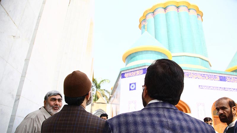 چیئرمین سپریم کونسل پروفیسر ڈاکٹر حسن محی الدین قادری کا گوشۂ درود کا دورہ، تزئین و آرائش کے کام کا تفصیلی جائزہ