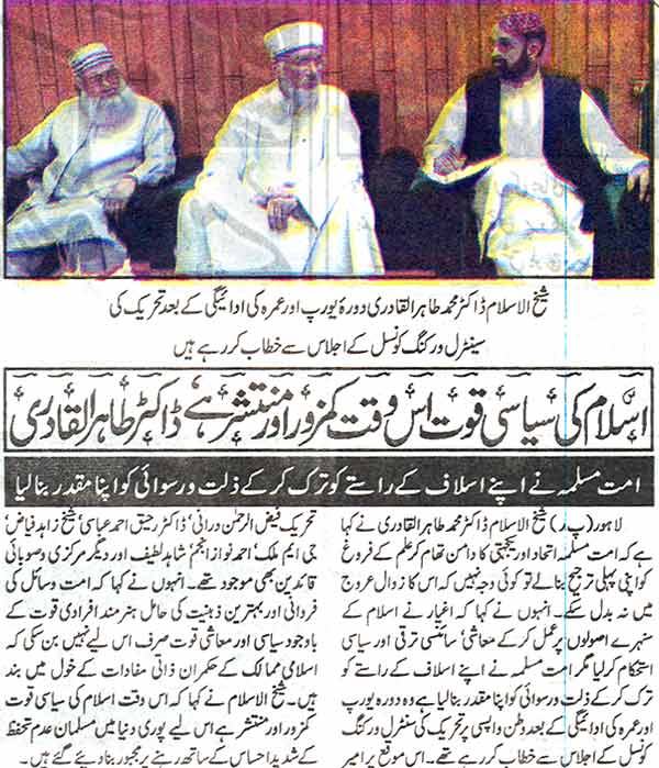 تحریک منہاج القرآن Minhaj-ul-Quran  Print Media Coverage پرنٹ میڈیا کوریج Daily Pakistan Page: 2