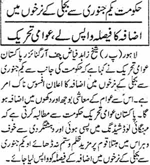 Minhaj-ul-Quran  Print Media Coverage Daily Islam
