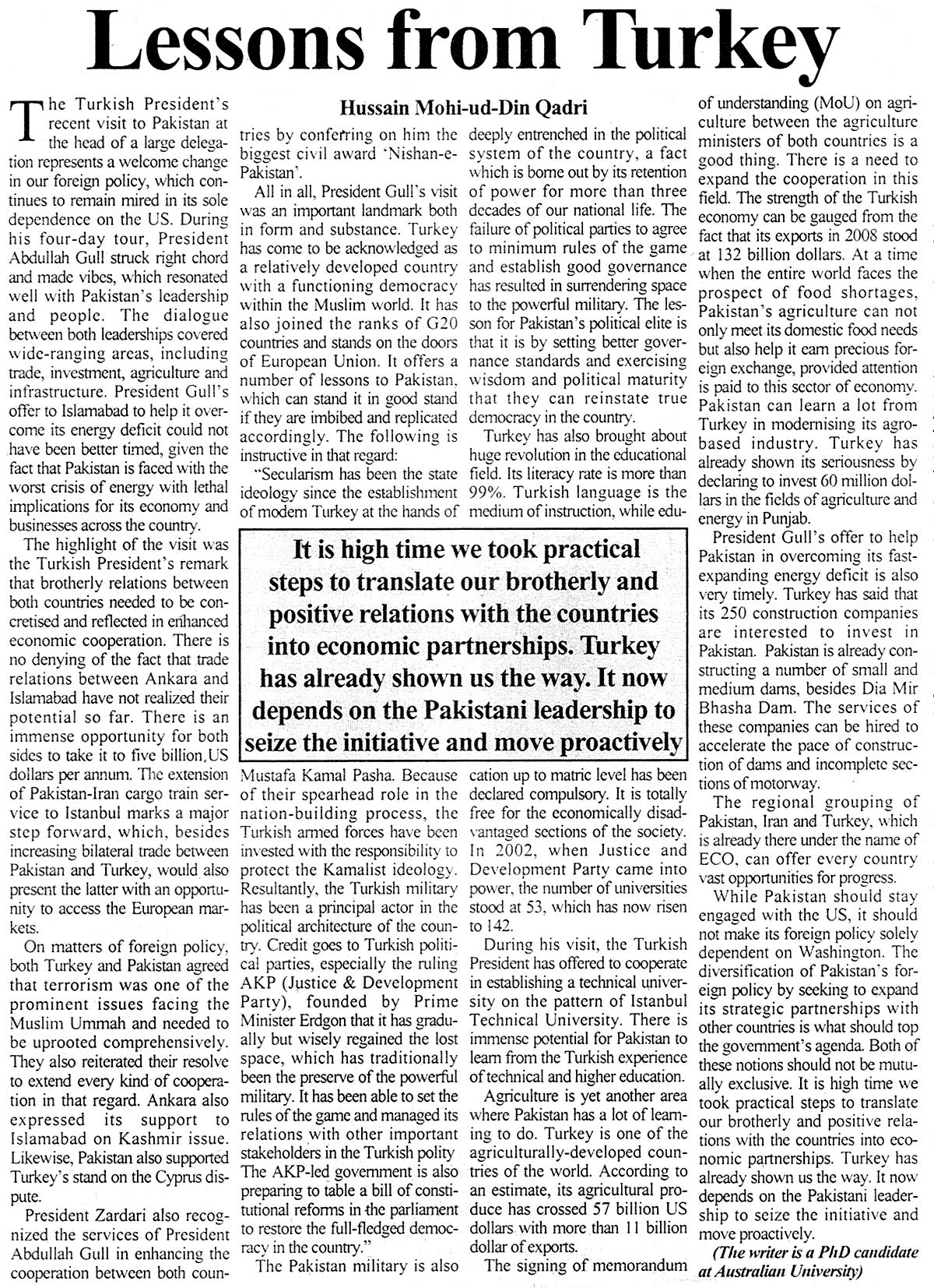 Minhaj-ul-Quran  Print Media Coverage Daily Business Recorder