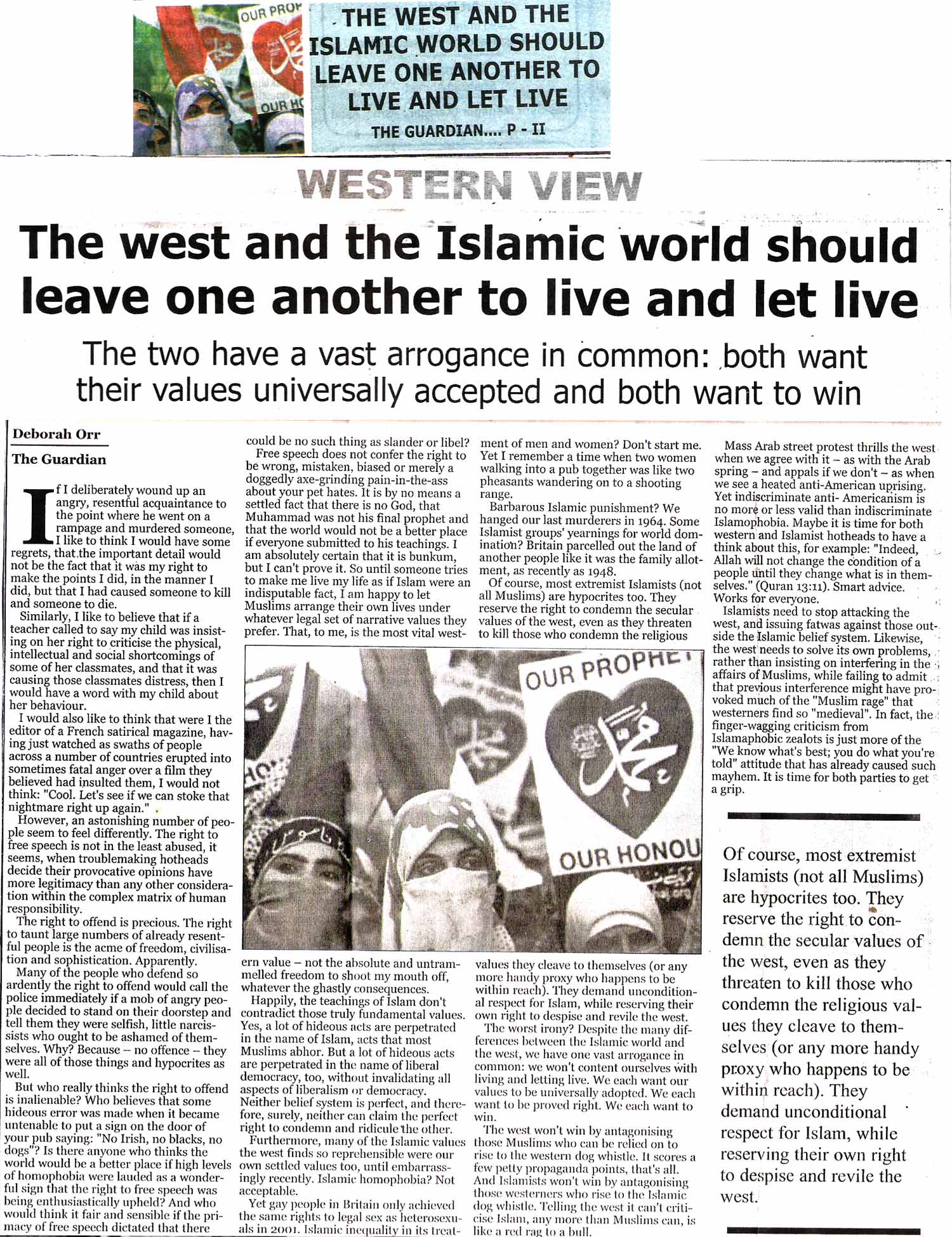Minhaj-ul-Quran  Print Media Coverage Daily The Guardian Page 2
