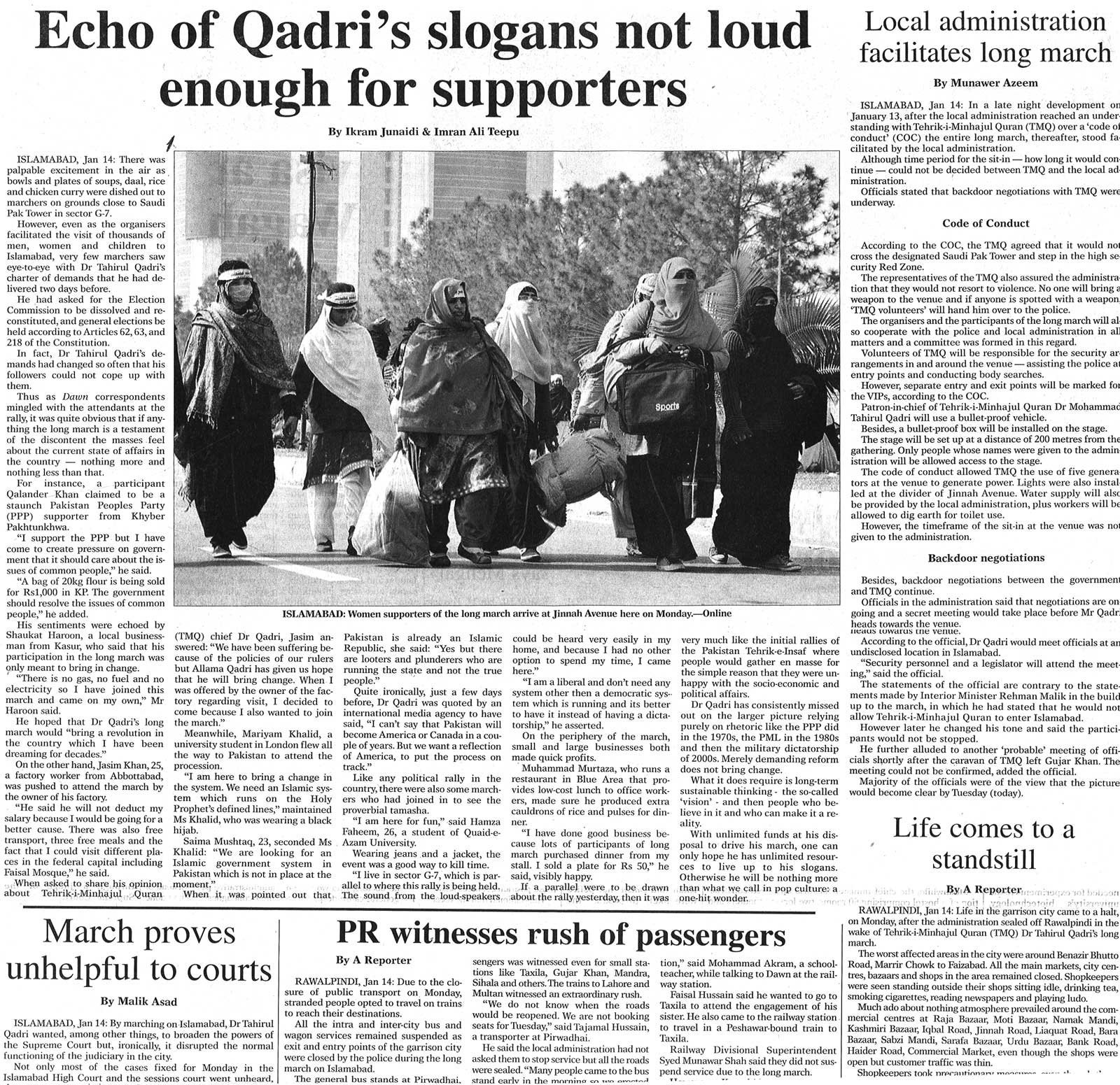 Minhaj-ul-Quran  Print Media Coverage Daily Times