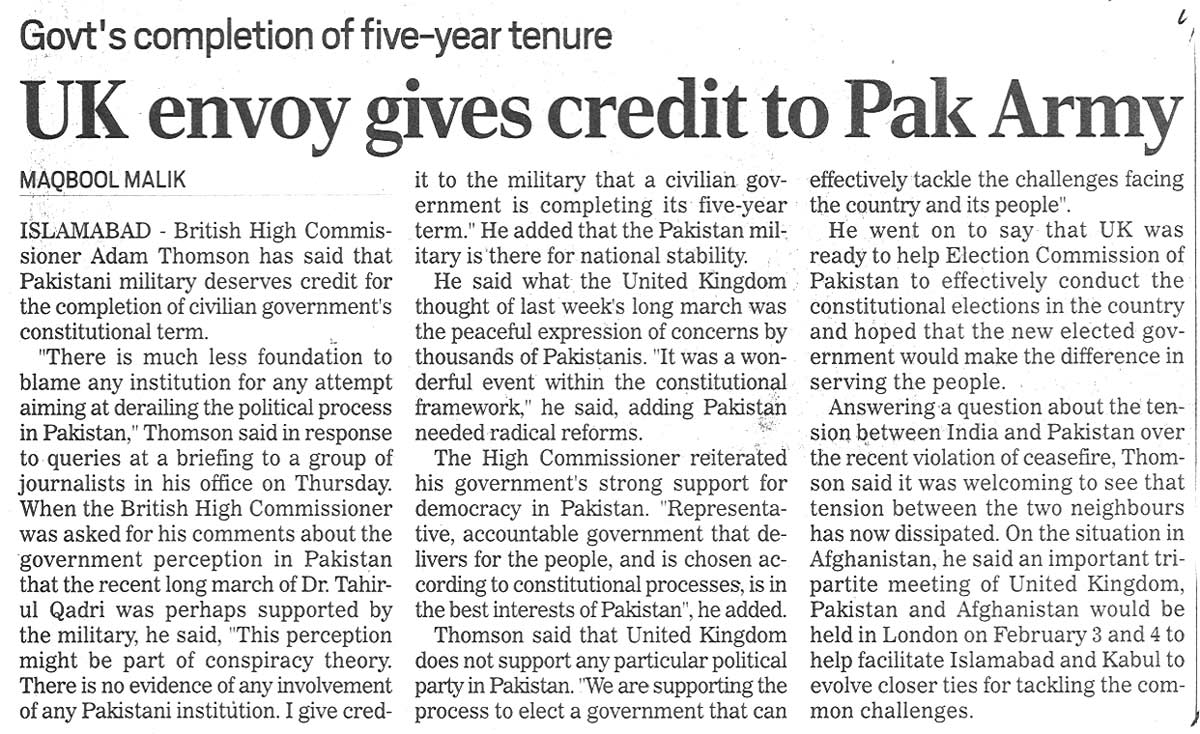 Pakistan Awami Tehreek Print Media CoverageDaily The Nation