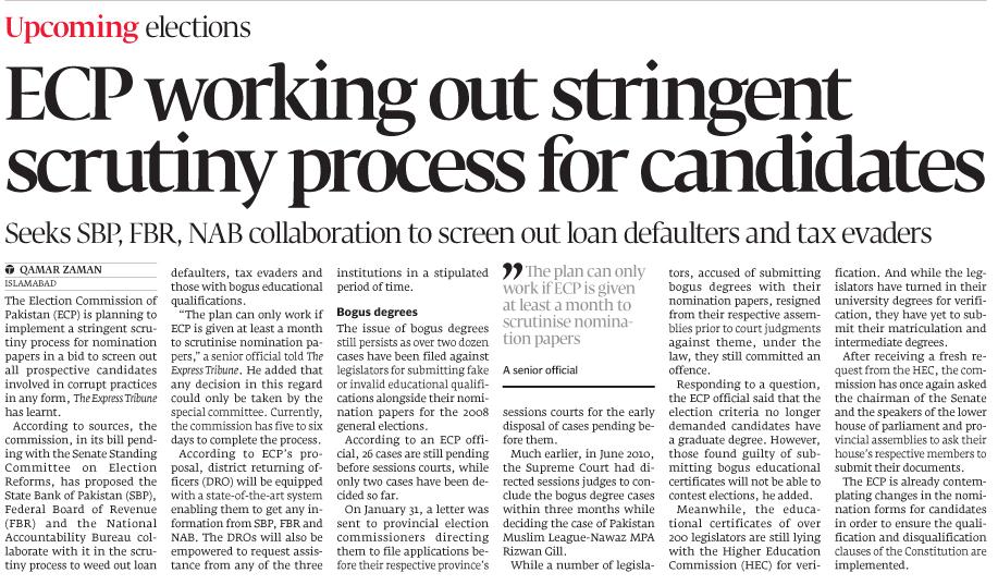 Minhaj-ul-Quran  Print Media CoverageDaily The Express Tribune