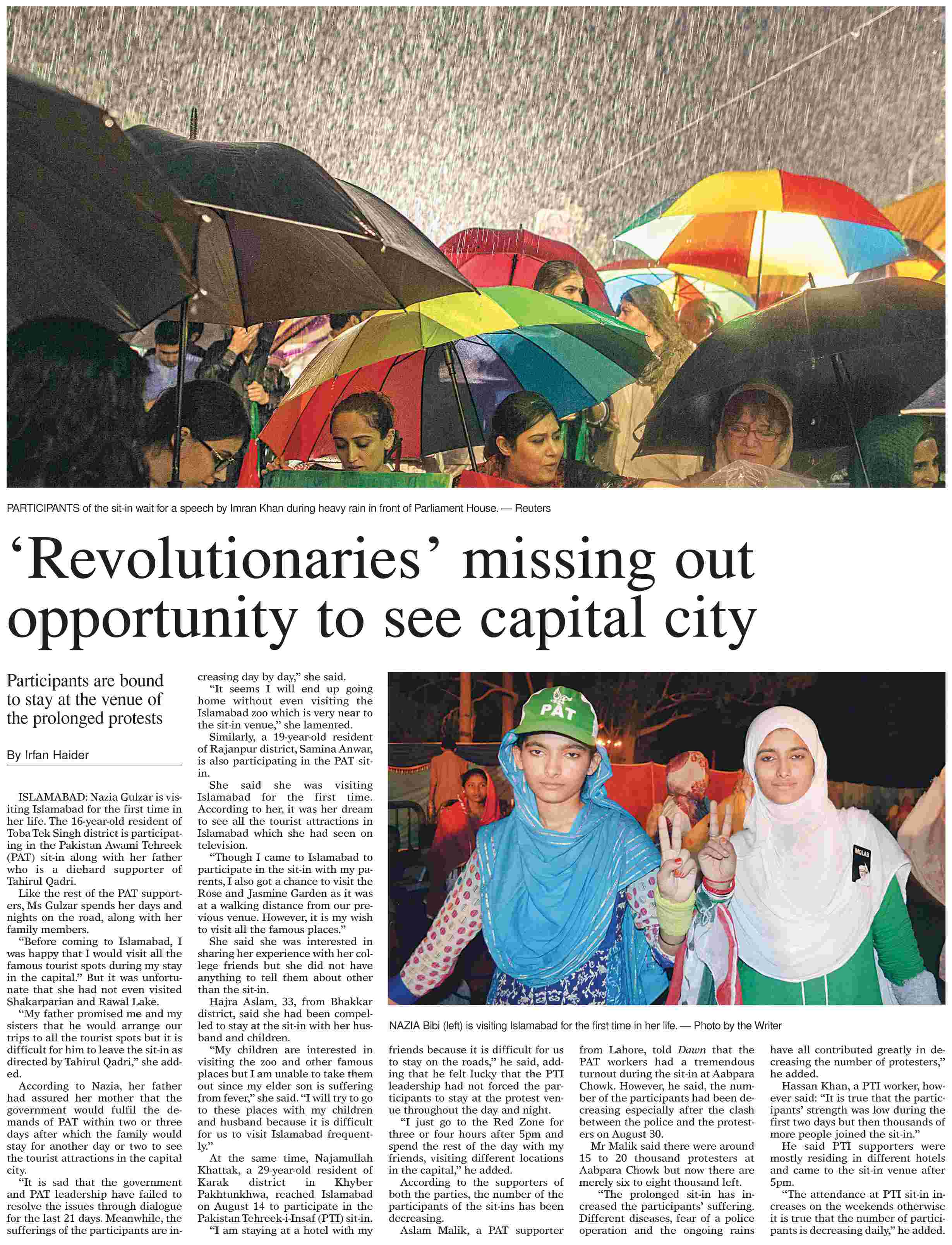 تحریک منہاج القرآن Minhaj-ul-Quran  Print Media Coverage پرنٹ میڈیا کوریج Daily Dawn Page 4