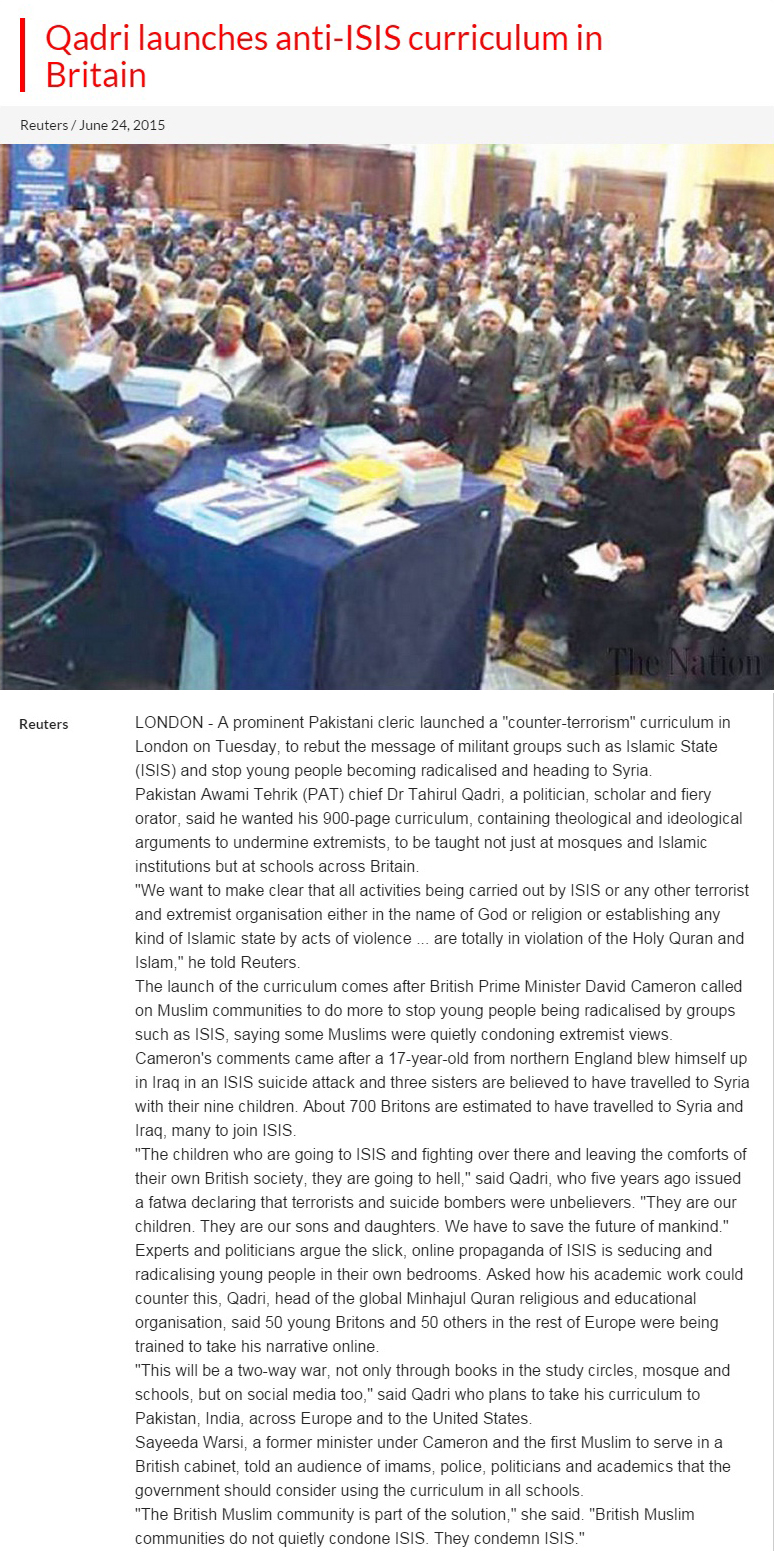 Minhaj-ul-Quran  Print Media Coverage DAILY THE NATION PAGE 2