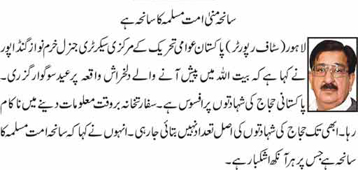Minhaj-ul-Quran  Print Media CoverageDAILY DUNYA CITY PAGE-1