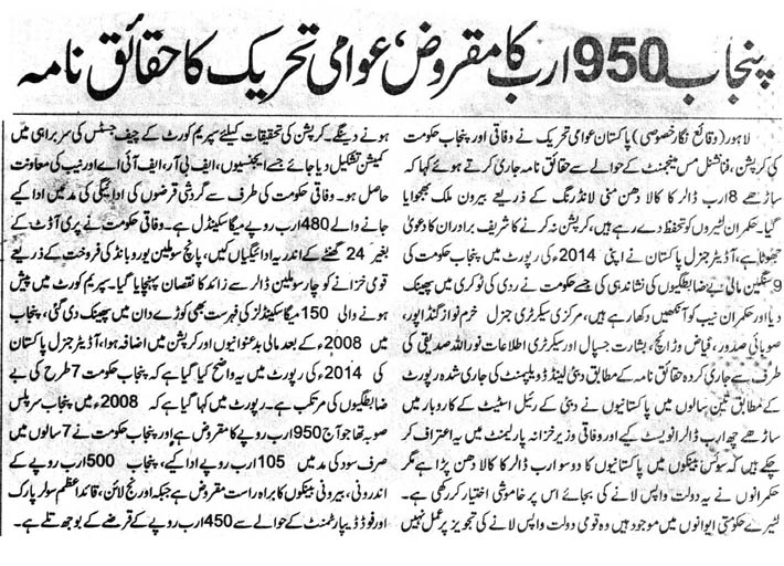 Minhaj-ul-Quran  Print Media CoverageDAILY WAQAT CITY PAGE 