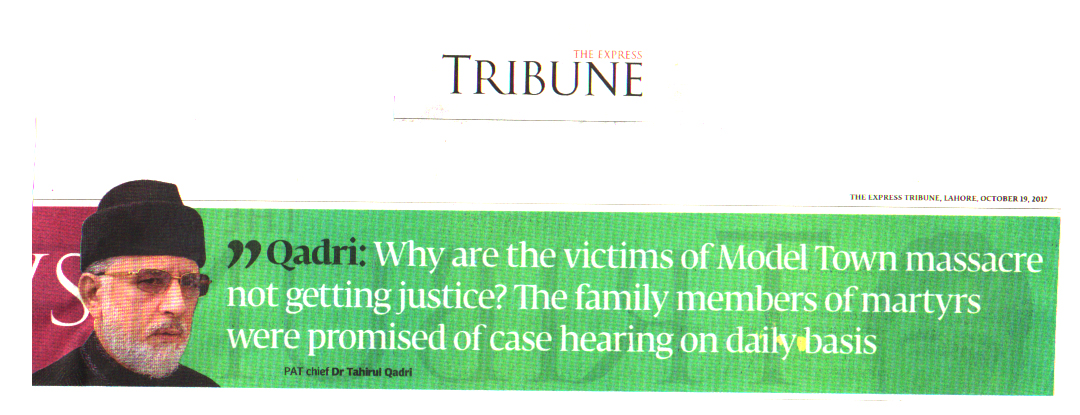 Minhaj-ul-Quran  Print Media CoverageDAILY EXPRESS TRIBUNE PAGE-2