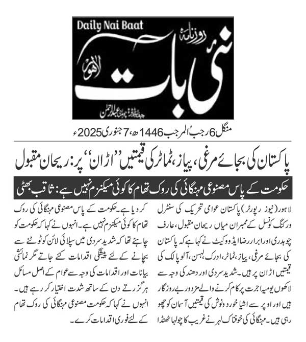 Minhaj-ul-Quran  Print Media CoverageDAILY NAI BAAT PAGE 2