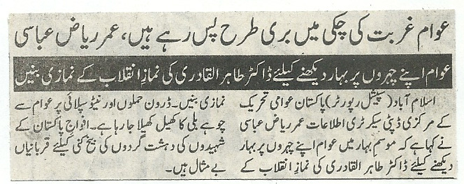 تحریک منہاج القرآن Pakistan Awami Tehreek  Print Media Coverage پرنٹ میڈیا کوریج Daily pakistan pag 2