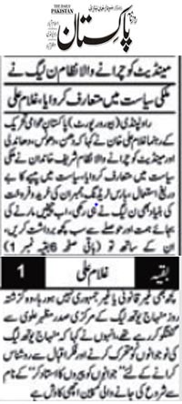 Minhaj-ul-Quran  Print Media Coverage Daily Pakistan (Niazi)  Page 2 