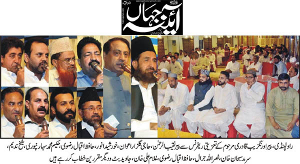 تحریک منہاج القرآن Minhaj-ul-Quran  Print Media Coverage پرنٹ میڈیا کوریج Daily Aeeina Jehan Page 2