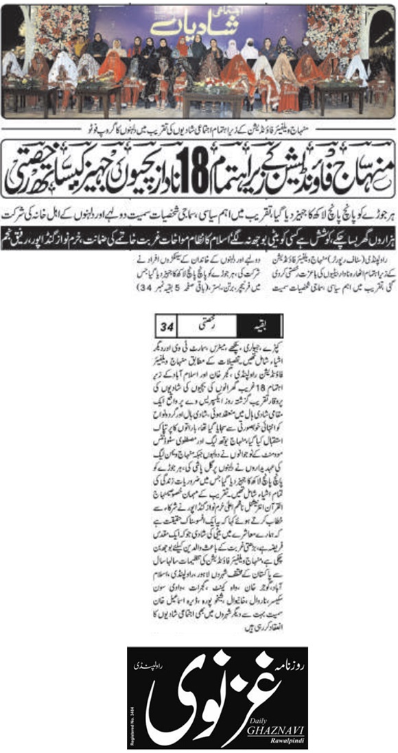 Minhaj-ul-Quran  Print Media CoverageDAILY GHAZNAVI PAGE-02