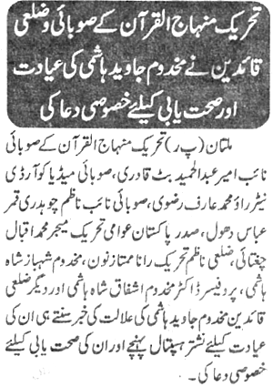 تحریک منہاج القرآن Minhaj-ul-Quran  Print Media Coverage پرنٹ میڈیا کوریج Daily Islam P:2